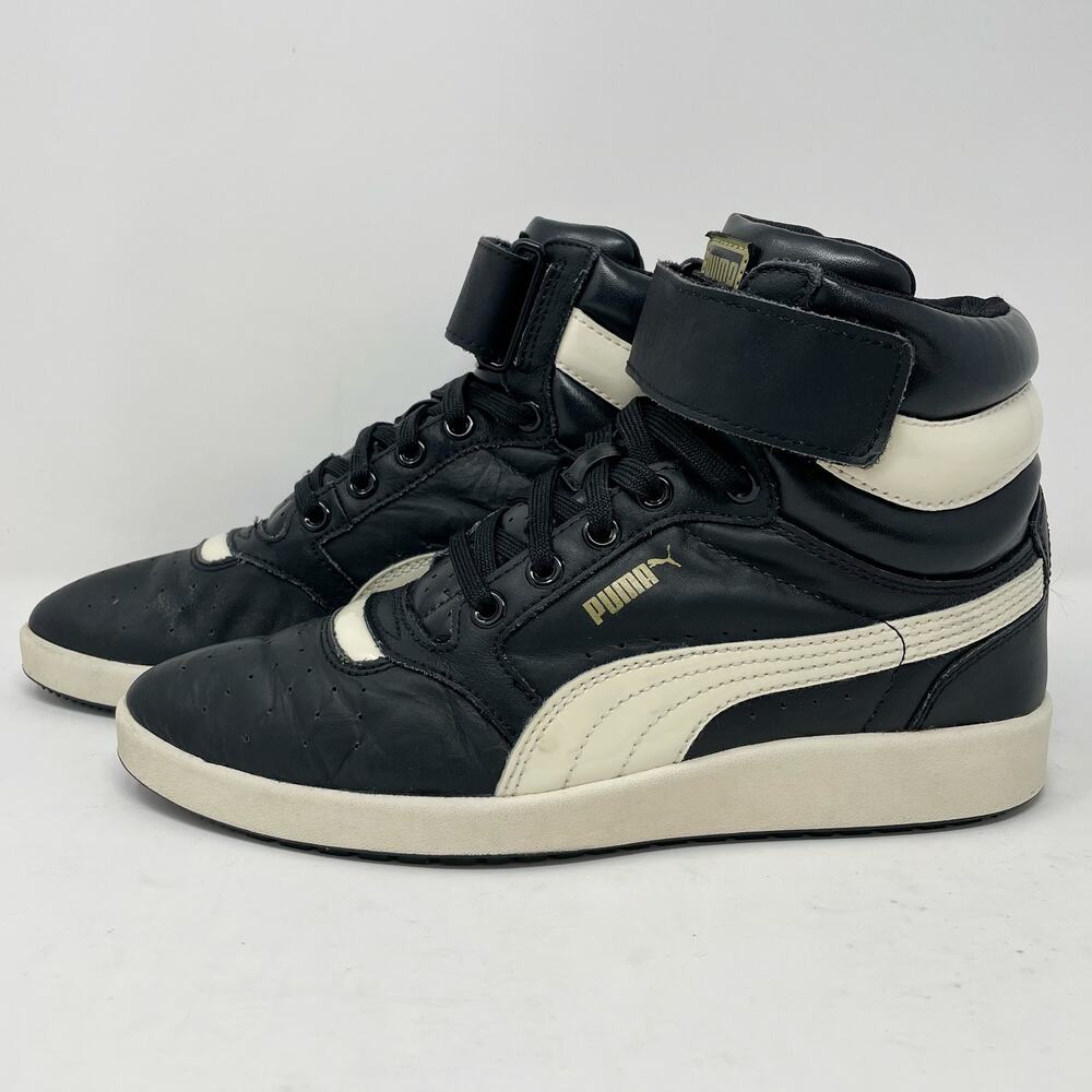 Puma Leather Sky Point Mid Pointed Toe Sneakers Womens Size 6.5